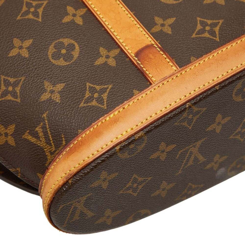 LOUIS VUITTON Authentic Brown Monogram Leather Tote Bag - Picture 7 of 12